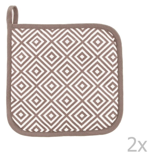 Presine in set in cotone 2 pz Geo – Tiseco Home Studio