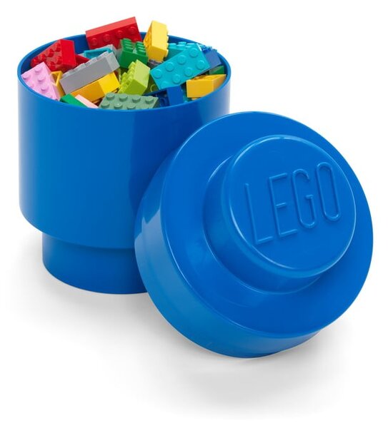 Scatola rotonda di stoccaggio blu - LEGO®