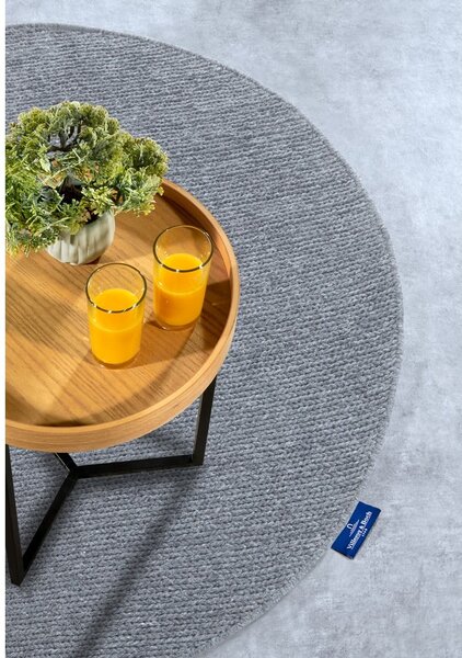 Tappeto rotondo grigio in lana tessuto a mano ø 160 cm Francois - Villeroy&Boch