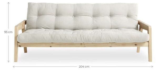 Divano letto beige 204 cm Grab - Karup Design