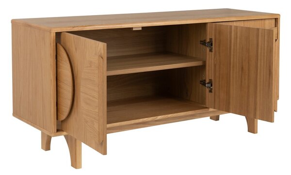Cassettiera bassa in rovere naturale 120x58 cm Groove - Zuiver