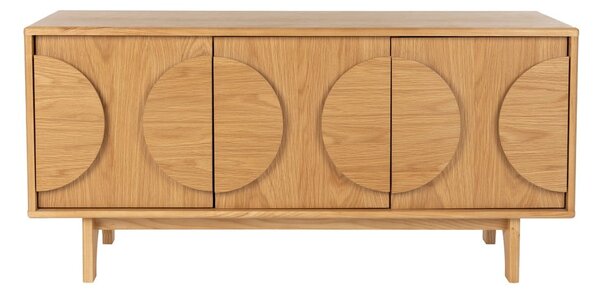 Cassettiera bassa in rovere naturale 120x58 cm Groove - Zuiver