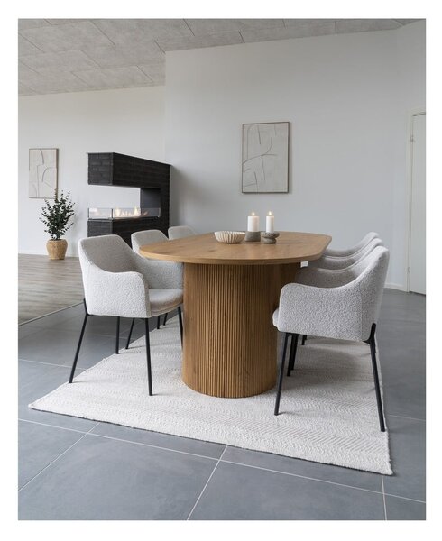 Tavolo da pranzo effetto pioppo 100x210 cm Boavista - House Nordic