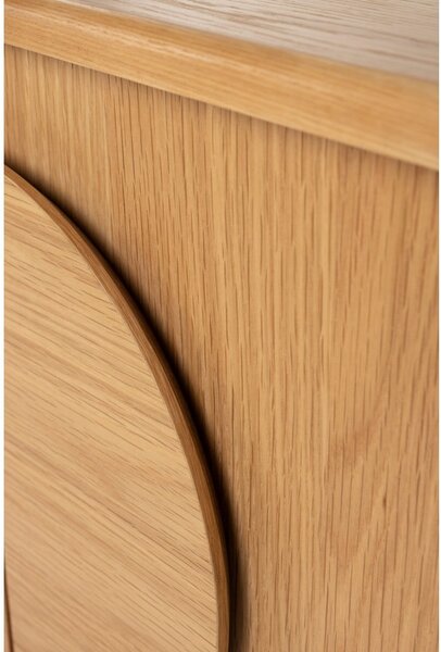 Cassettiera bassa in rovere naturale 120x58 cm Groove - Zuiver
