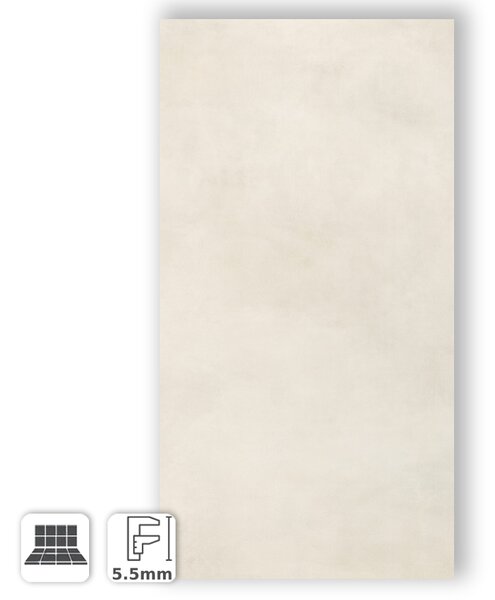 CALCE AVORIO 81x162 - GRES PORCELLANATO SOTTILE EFFETTO RESINA AVORIO 5 MM