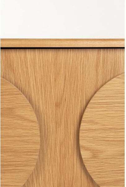 Cassettiera bassa in rovere naturale 120x58 cm Groove - Zuiver