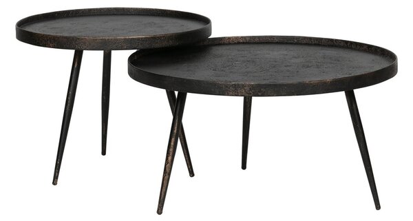 Tavolino da salotto rotondo nero ø 58 cm Bounds – WOOOD