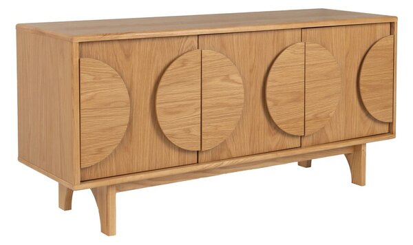 Cassettiera bassa in rovere naturale 120x58 cm Groove - Zuiver