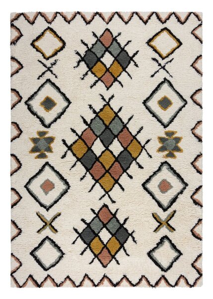Tappeto in lana tessuta a mano color crema 120x170 cm Moroccan Midar - Flair Rugs