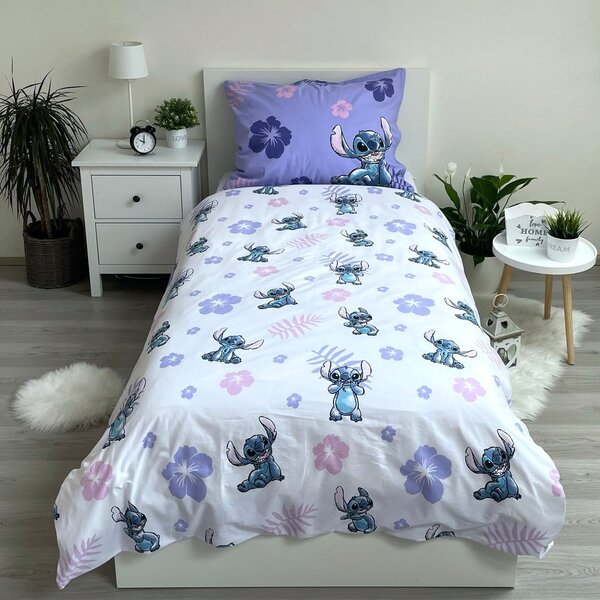 Biancheria da letto per bambini in cotone per letto singolo 140x200 cm Lilo and Stitch - Jerry Fabrics