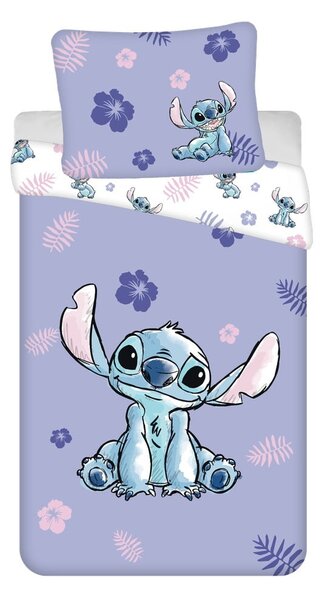 Biancheria da letto per bambini in cotone per letto singolo 140x200 cm Lilo and Stitch - Jerry Fabrics