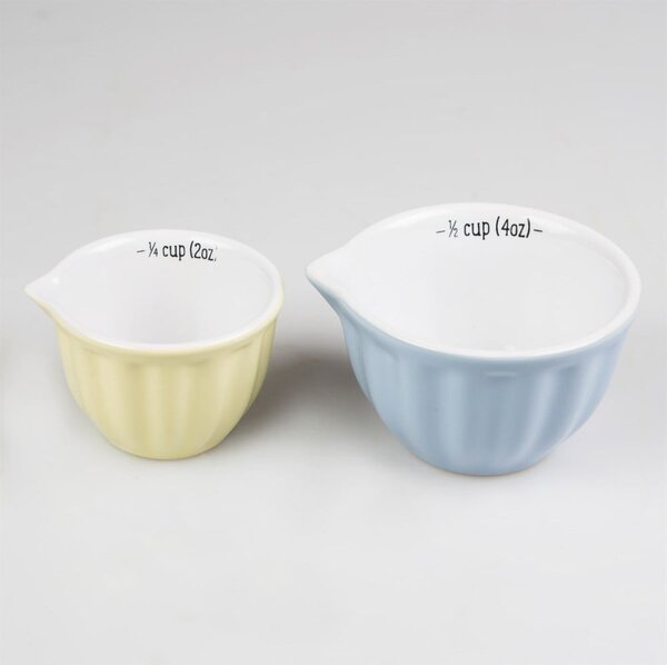Set di 4 misurini in gres Retro - Sass & Belle