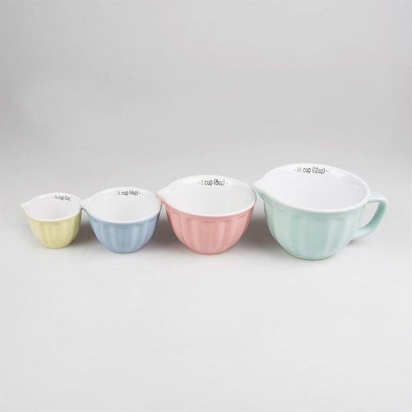 Set di 4 misurini in gres Retro - Sass & Belle