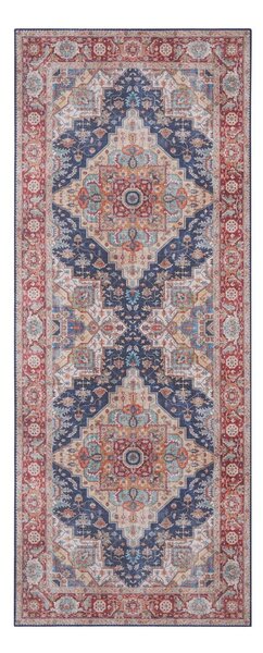 Runner blu scuro e rosso, 80 x 200 cm Sylla - Nouristan