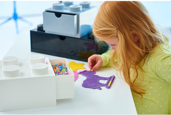 Scatola da tavolo nera con cassetto Brick - LEGO®