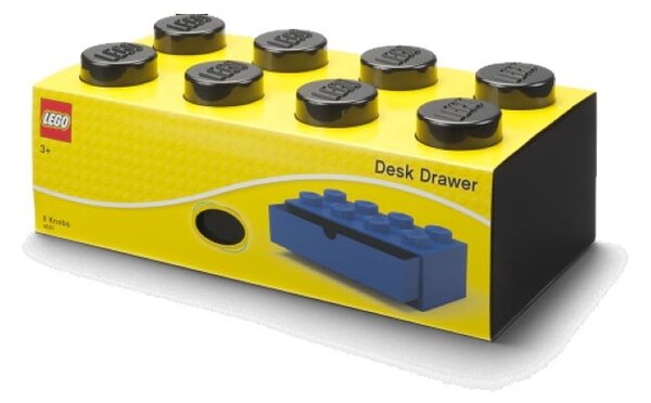Scatola da tavolo nera con cassetto Brick - LEGO®