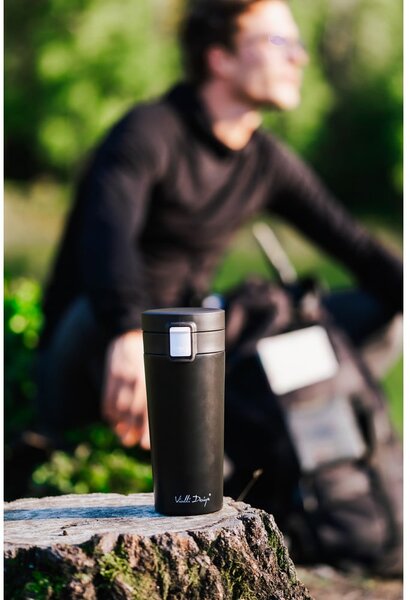 Termos da viaggio nero, 400 ml Fuori - Vialli Design