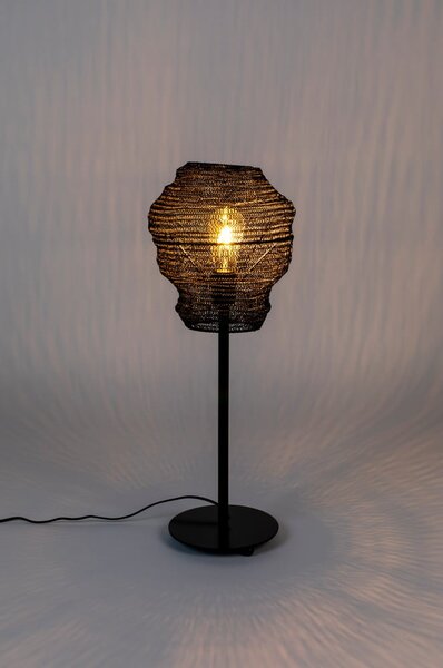 Lampada da tavolo nera Lena - White Label