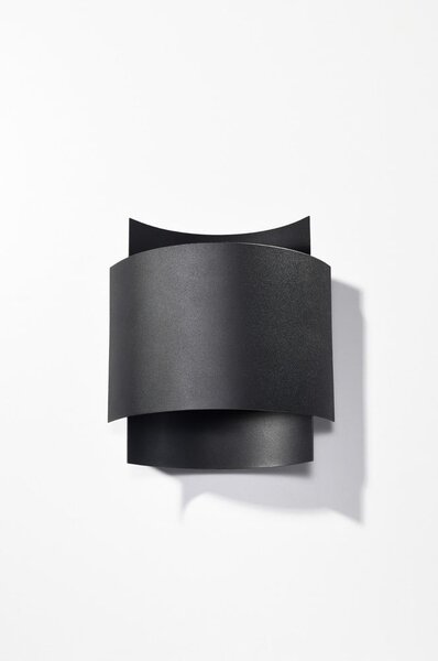Lampada da parete nera Forgmi - Sollux
