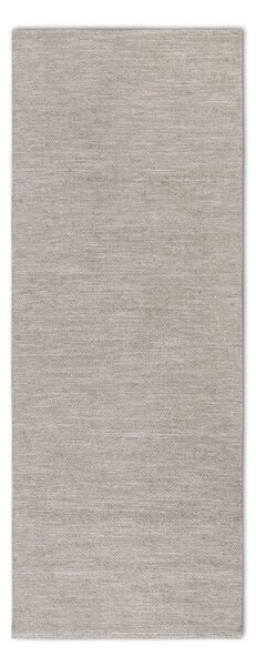 Passatoia beige tessuta a mano in misto lana 80x200 cm Pradesh Linen White - Elle Decoration