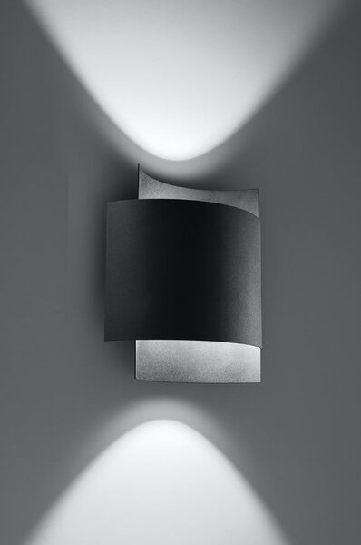 Lampada da parete nera Forgmi - Sollux