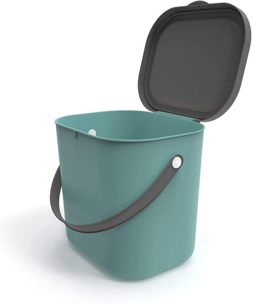 Contenitore per rifiuti verde compostabile da 6 l Albula - Rotho