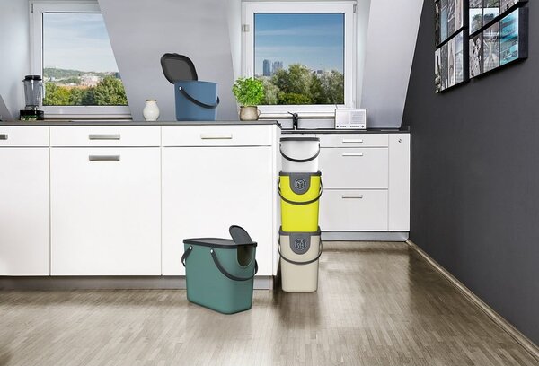 Contenitore per rifiuti verde compostabile da 6 l Albula - Rotho