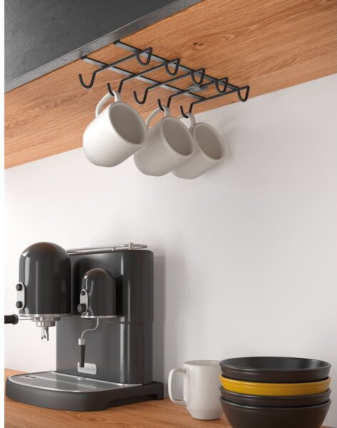 Portabicchieri sospeso nero Lava My Mug - Metaltex