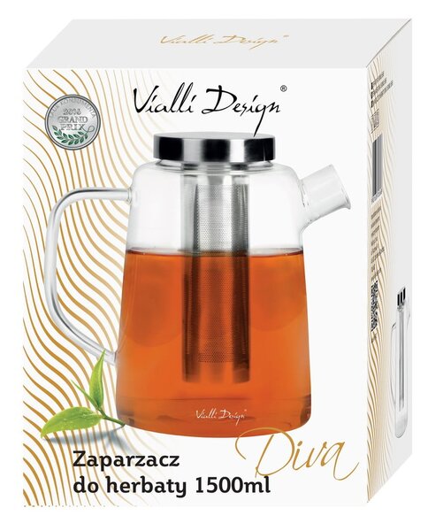 Teiera in vetro , 1,5 l - Vialli Design