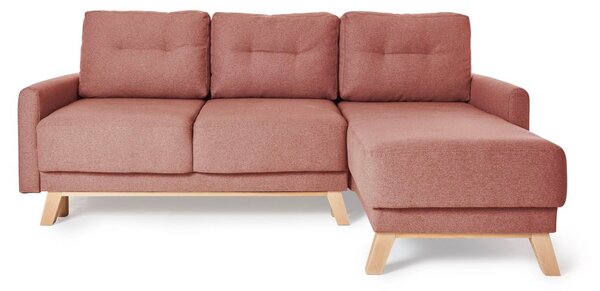Divano letto variabile rosa ad angolo Pop - Bonami Selection