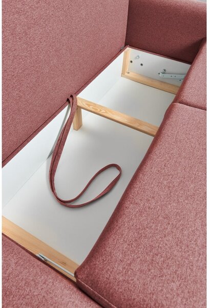 Divano letto variabile rosa ad angolo Pop - Bonami Selection