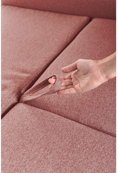 Divano letto variabile rosa ad angolo Pop - Bonami Selection