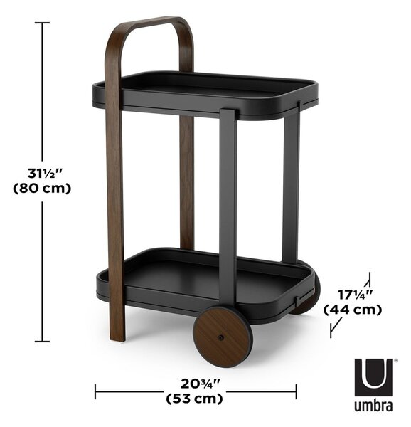 Tavolo da portata su rotelle 44x53 cm Bellwood - Umbra