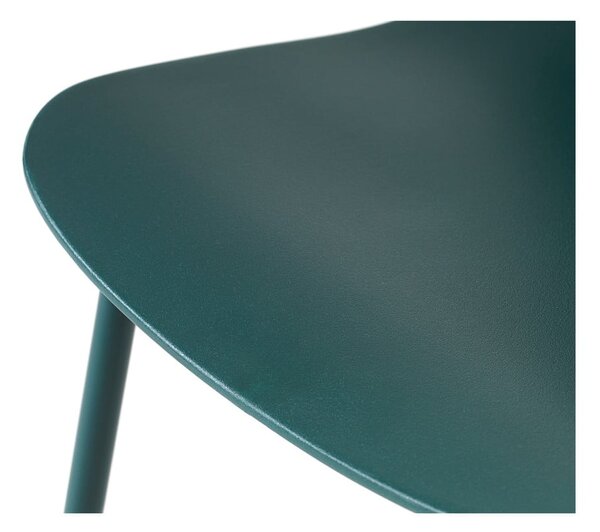 Sedia da pranzo in plastica turchese Whitby - Unique Furniture