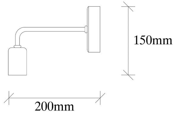 Lampada da parete nera Isidora – Opviq lights