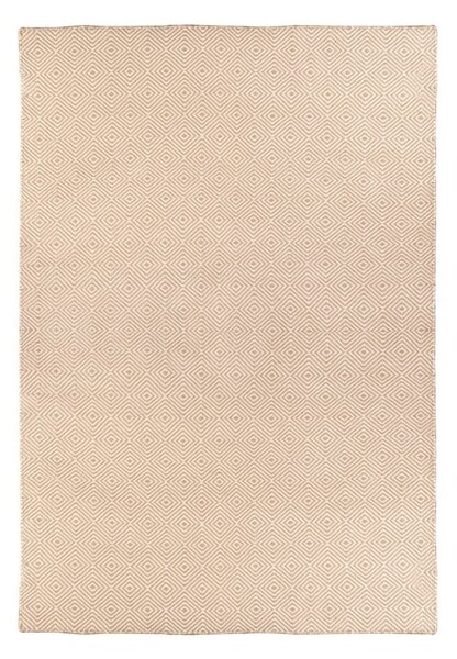 Tappeto per esterni bifacciale crema in plastica riciclata, 90 x 150 cm Solitaire - Green Decore