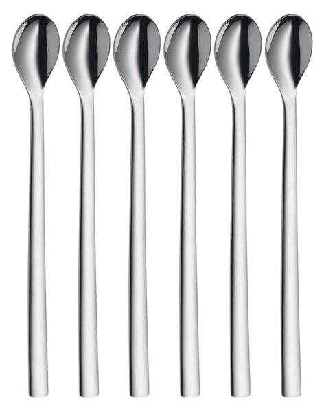 Set di cucchiai a manico lungo grigio in acciaio inox 6 pz Nuova – WMF