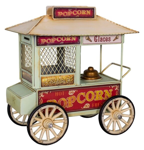 Piccola decorazione in metallo Popcorn Cart - Antic Line
