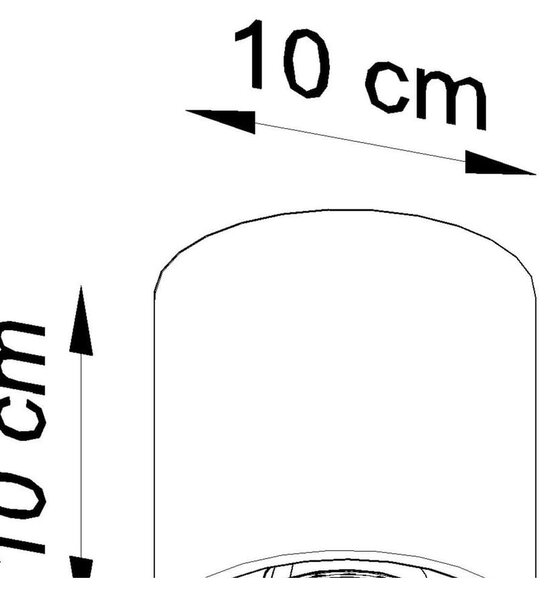 Apparecchio da soffitto bianco Roda - Sollux
