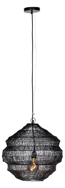 Lampada a sospensione orientale nera 45 cm x 40 cm - Vadi