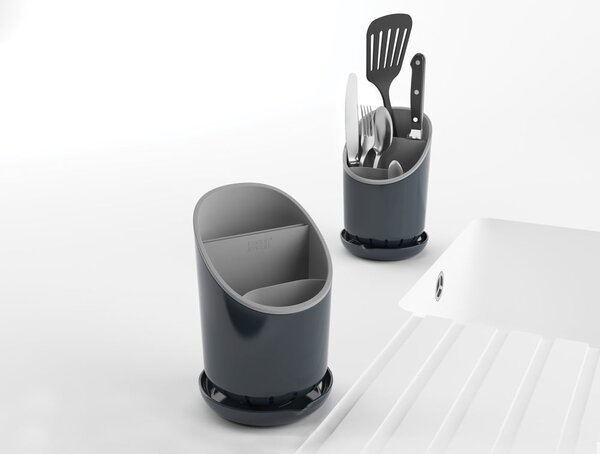 Portaposate e utensili da cucina grigio Dock - Joseph Joseph