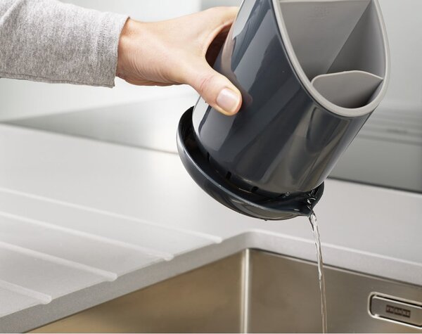Portaposate e utensili da cucina grigio Dock - Joseph Joseph