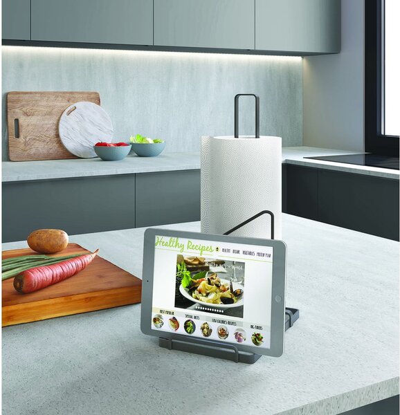 Porta asciugamani da cucina in acciaio inox Tokyo Lava - Metaltex