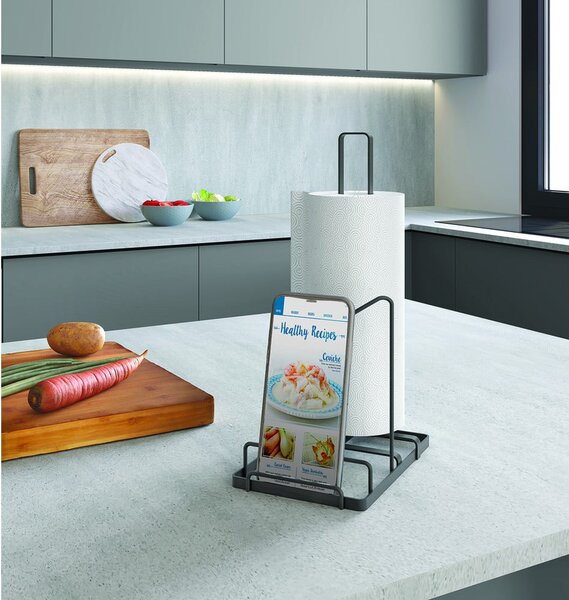 Porta asciugamani da cucina in acciaio inox Tokyo Lava - Metaltex