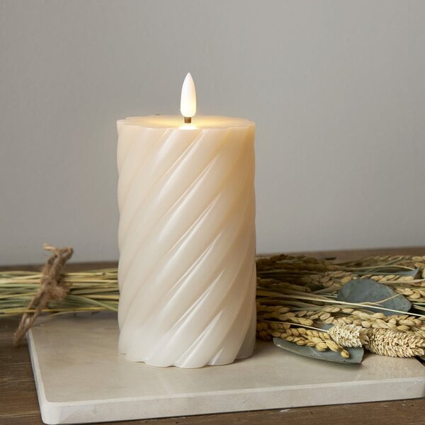 Candela LED (altezza 15 cm) Flamme Swirl - Star Trading