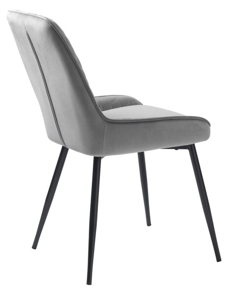 Sedia da pranzo grigia Milton - Unique Furniture