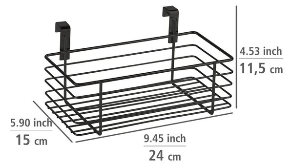 Wenko Cestino Porta Pane Bela - Nero, Perfetto Per Panini E Baguette, 27x17x11.5 Cm - Foto 3