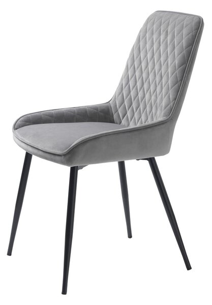 Sedia da pranzo grigia Milton - Unique Furniture