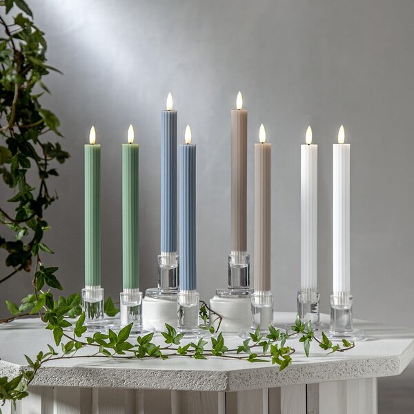 Candele LED in set da 2 (altezza 25 cm) Flamme Stripe - Star Trading
