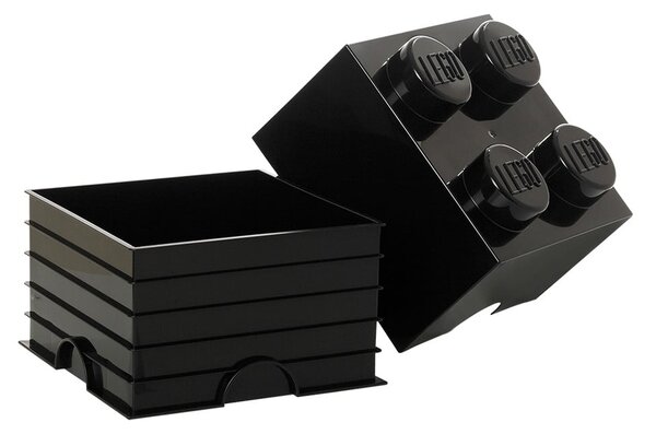 Scatola portaoggetti nera quadrata - LEGO®